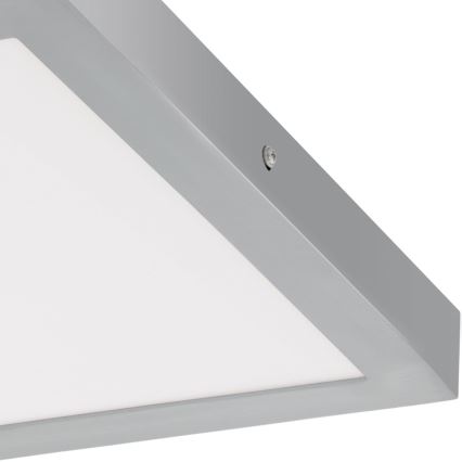 Eglo - LED ceiling light 1xLED/25W/230V silver angular