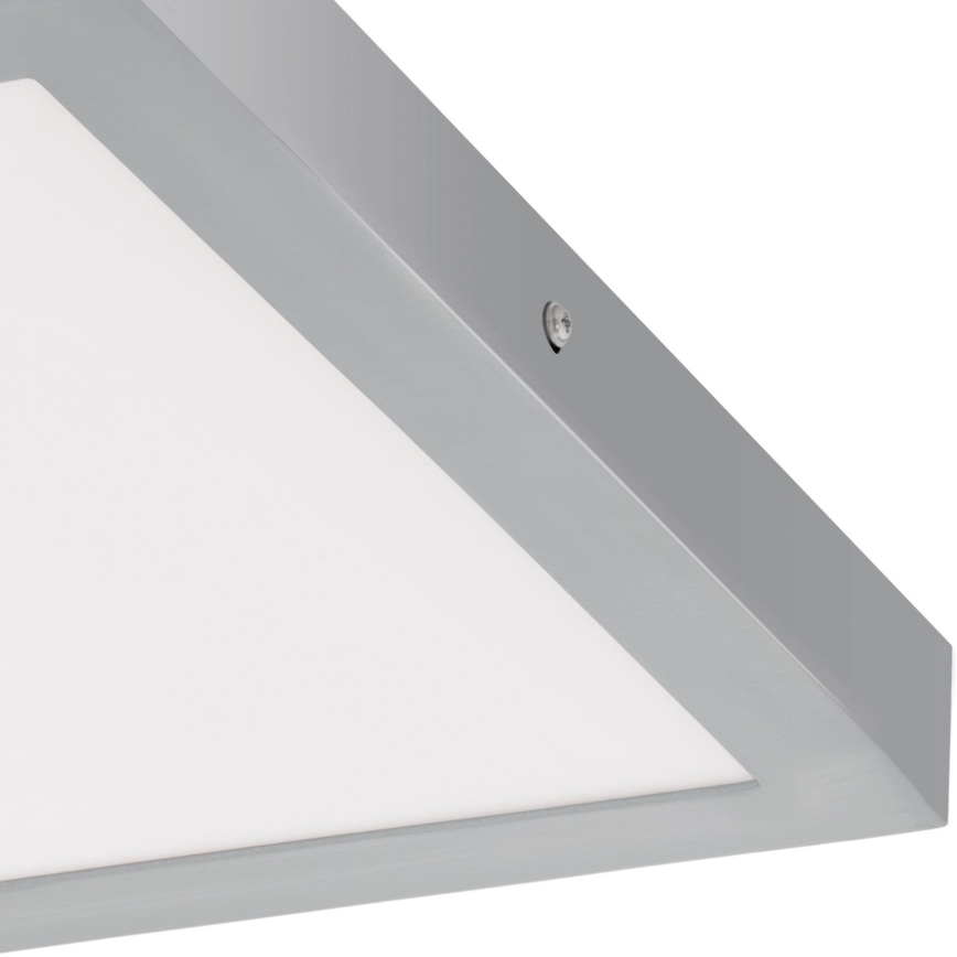 Eglo - LED ceiling light 1xLED/25W/230V silver angular