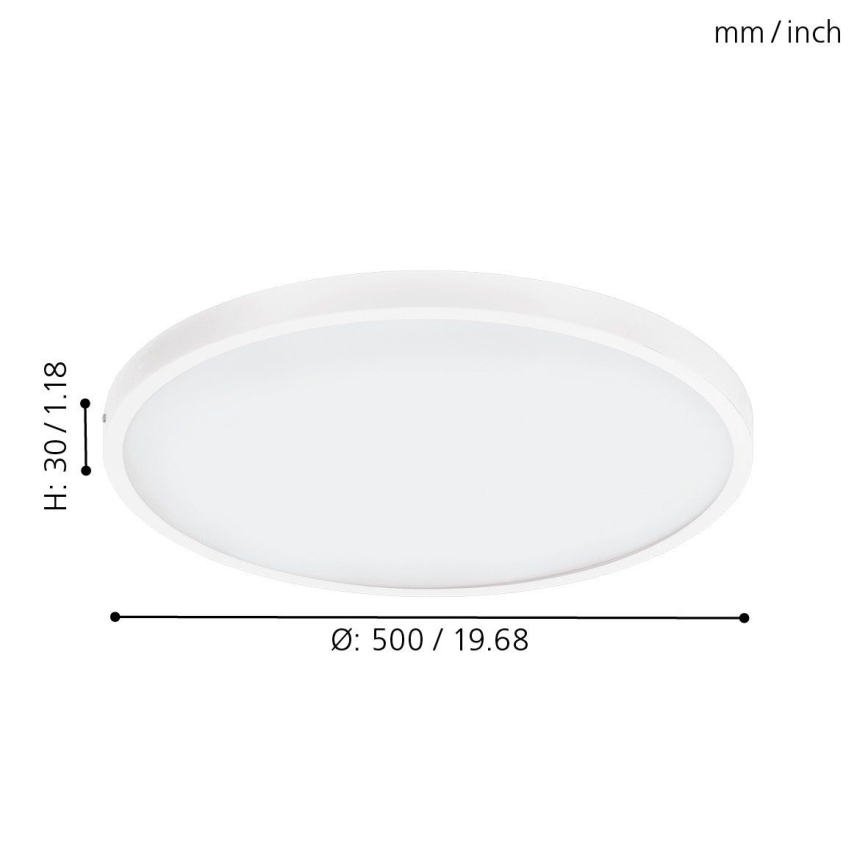 Eglo - Dimmable LED ceiling light LED/25W/230V dia. 50 cm