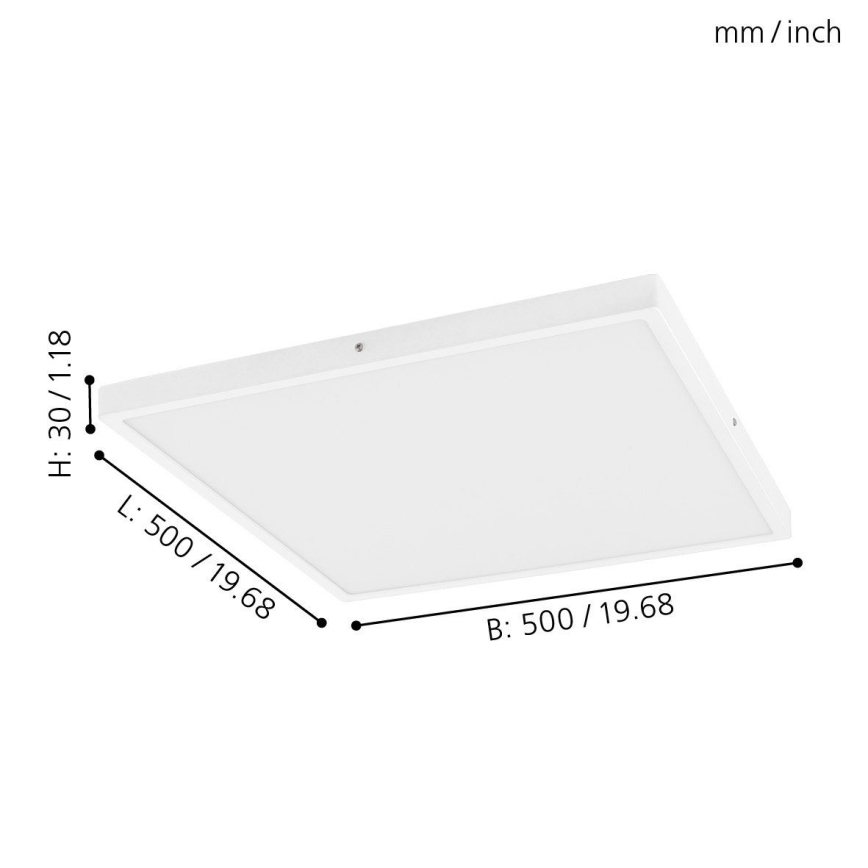 Eglo - LED dimming ceiling light 1xLED/25W/230V