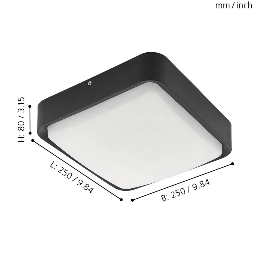 Eglo - LED Dimmable outdoor ceiling light LED/14,6W/230V