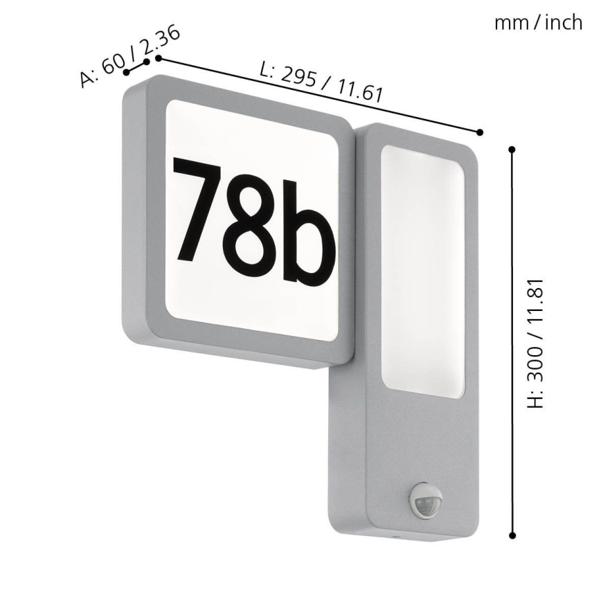 Eglo - LED Outdoor Wall Light 2x LED/2.7W + LED/3.6W/230V IP44