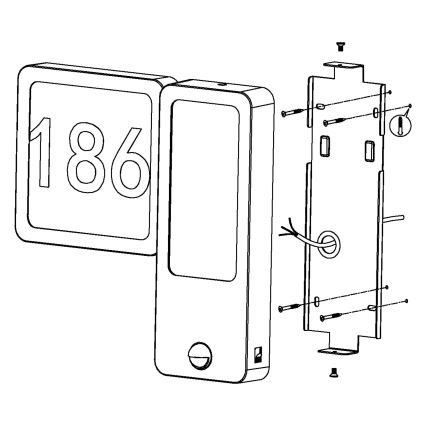 Eglo - LED Outdoor Wall Light 2x LED/2.7W + LED/3.6W/230V IP44