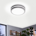 Eglo 97299 - LED dimmable bathroom light LOCANA-C LED/14W silver IP44