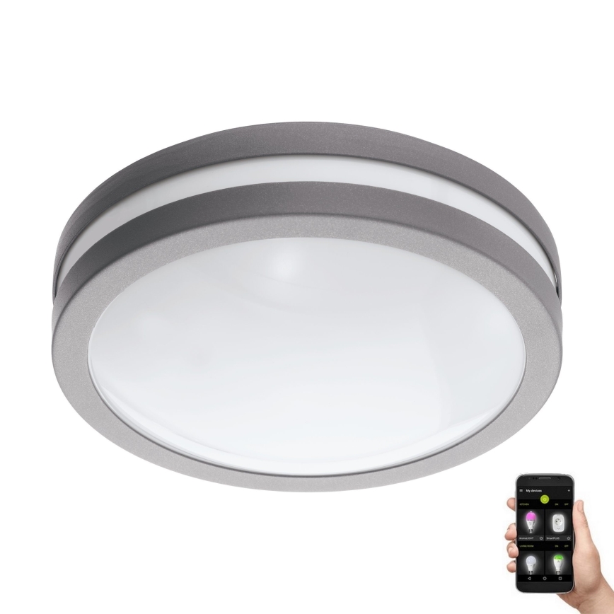 Eglo 97299 - LED dimmable bathroom light LOCANA-C LED/14W silver IP44