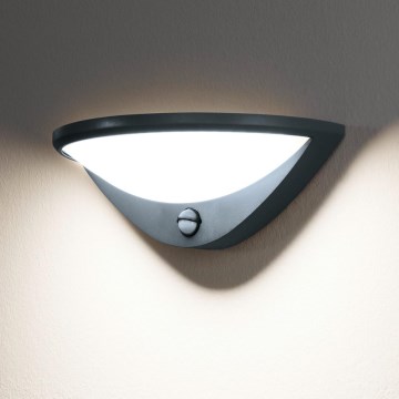 Eglo 97312 - LED Outdoor wall light with a sensor BELCREDA LED/9,3W/230V IP44