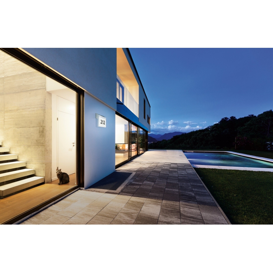 Eglo - Solar house number LED/2W/3,7V IP44