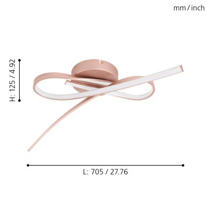 Eglo - LED surface-mounted chandelier 2xLED/11W/230V