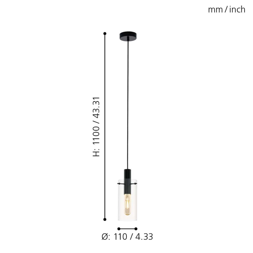 Eglo - Chandelier on a string 1xE27/60W/230V