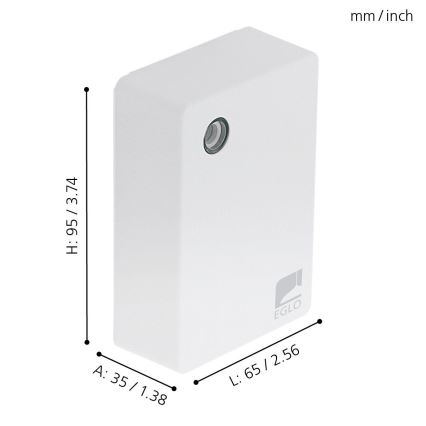 Eglo - Dusk switch 5 2-1000 lux white IP44