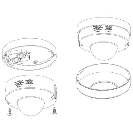 Eglo - Outdoor Motion and Dusk Sensor, 12 m, White, IP44