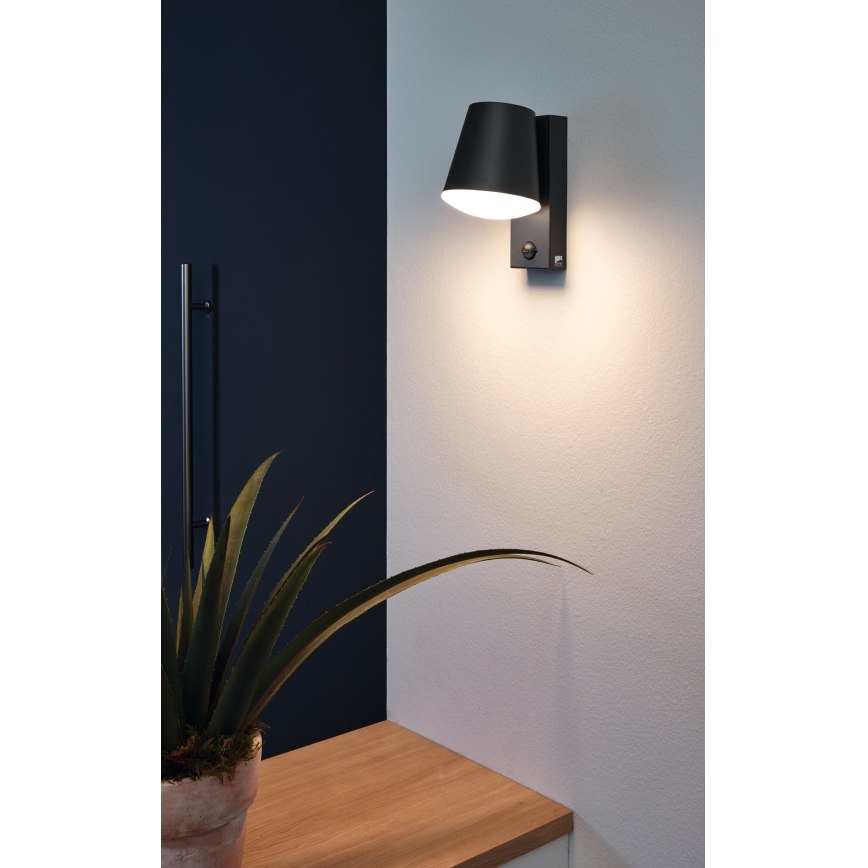 Eglo - Outdoor wall light with sensor 1xE27/10W/230V IP44