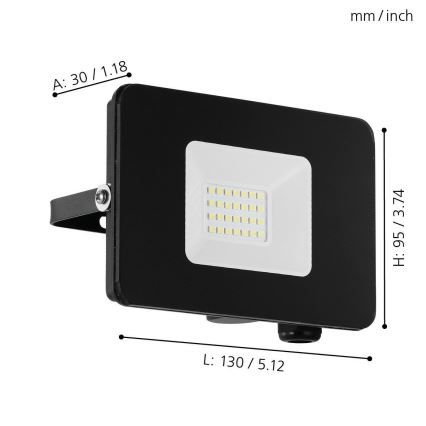 Eglo - LED spotlight LED/20W/230V