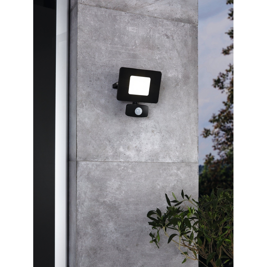 Eglo - LED Floodlight with a sensor LED/20W/230V IP44