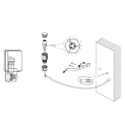 Eglo - LED Floodlight with a sensor LED/20W/230V IP44
