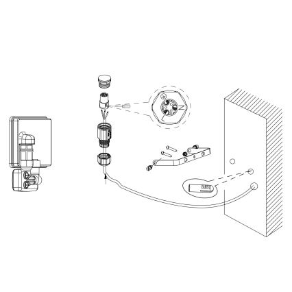 Eglo - LED Floodlight with a sensor LED/30W/230V IP44