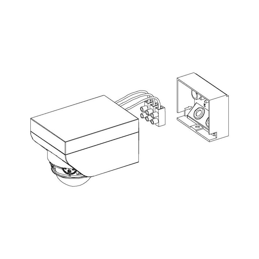 Eglo - Outdoor motion sensor 1m white IP44