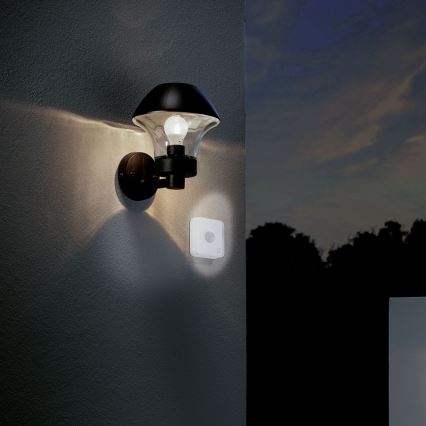 Eglo - Outdoor motion and twilight sensor CONNECT SENSOR 12 m 3xAA white IP44