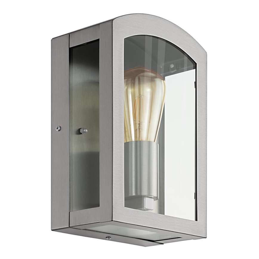 Eglo 97477 - Outdoor wall light PARETTA 1xE27/60W/230V matte chrome
