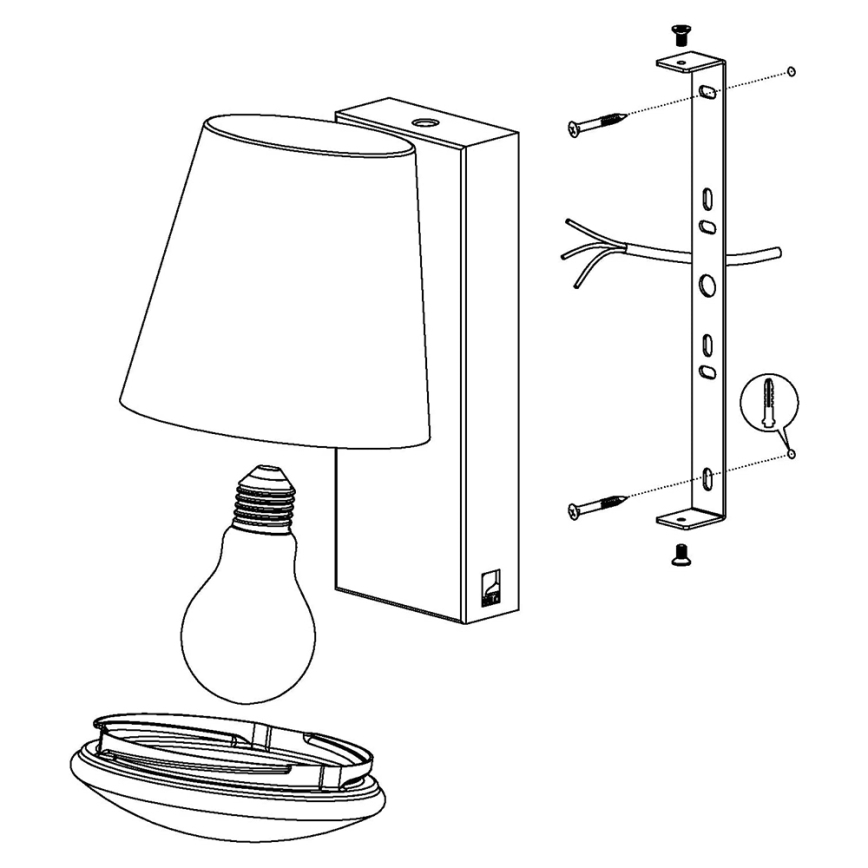 Eglo - LED Dimmable outdoor wall light CALDIERO-C 1xE27/9W/230V IP44