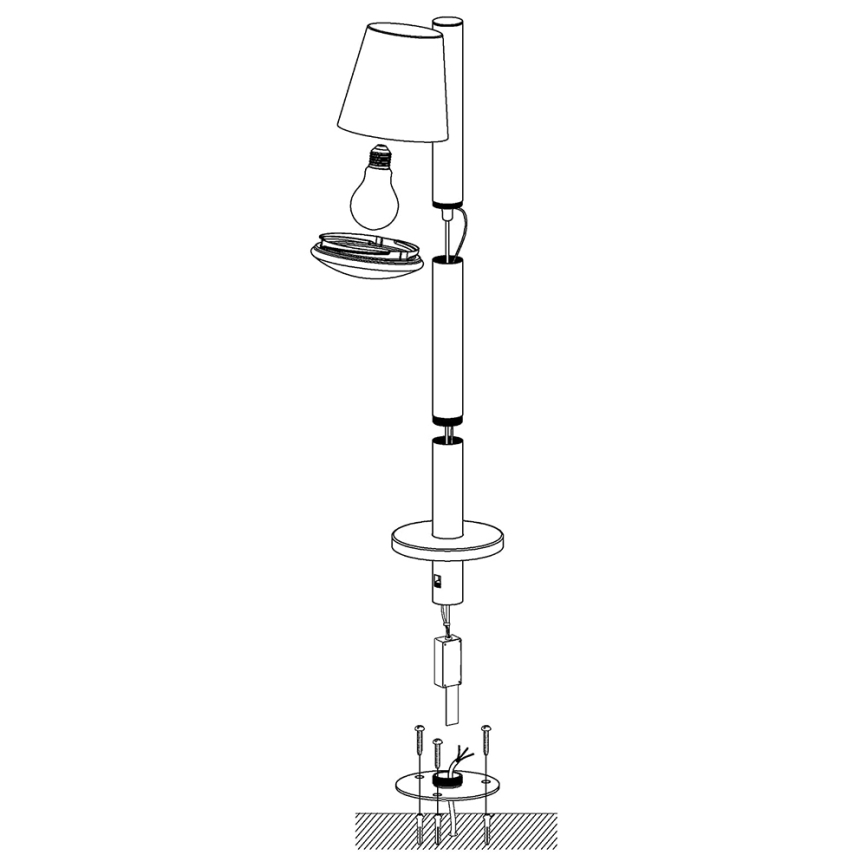 Eglo - LED RGB Dimmable outdoor lamp CALDIERO-C 1xE27/9W/230V anthracite IP44