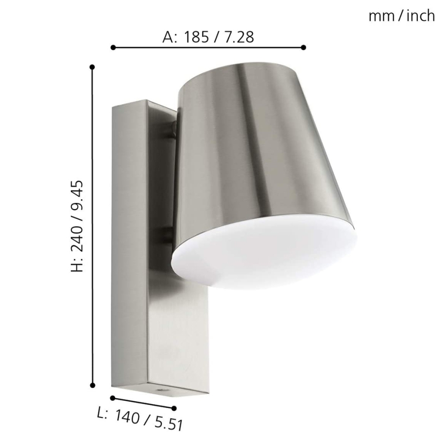 Eglo - LED Dimmable outdoor wall light CALDIERO-C 1xE27/9W/230V IP44