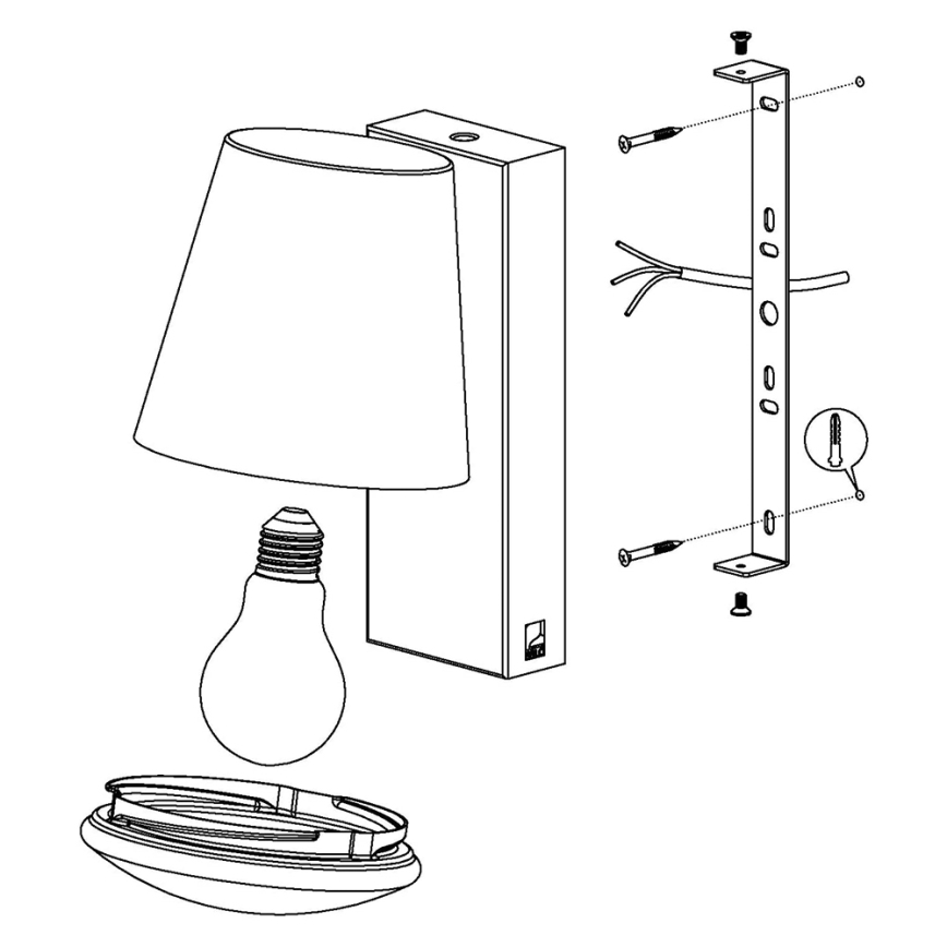 Eglo - LED Dimmable outdoor wall light CALDIERO-C 1xE27/9W/230V IP44