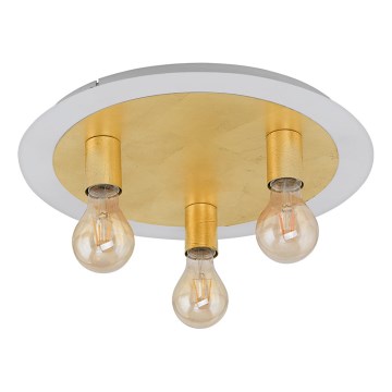 Eglo 97492 - PASSANO LED Ceiling Light 3xE27/4W/230V Gold