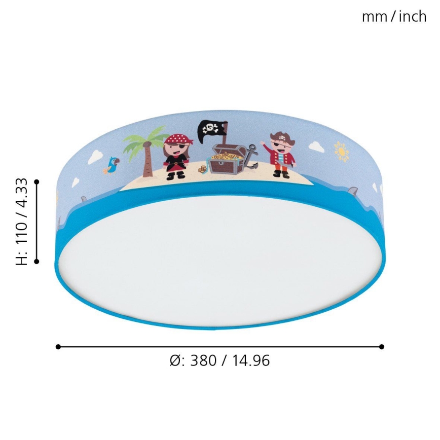 Eglo - Children's ceiling light 2xE27/40W/230V