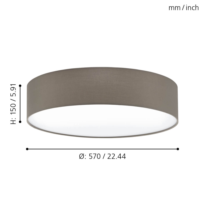 Eglo - Ceiling light 3xE27/60W/230V 57 cm