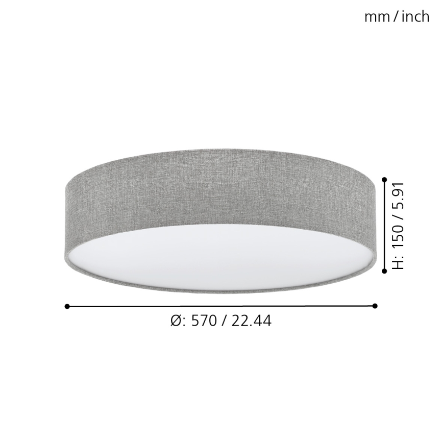 Eglo - Ceiling light 3xE27/60W/230V 57 cm