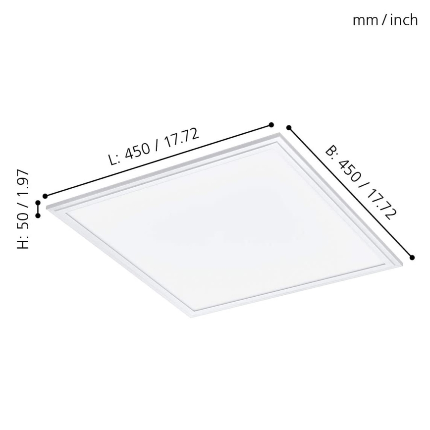 Eglo - LED RGB Dimmable Light Fixture SALOBRENA-C LED/24W/230V + Remote Control