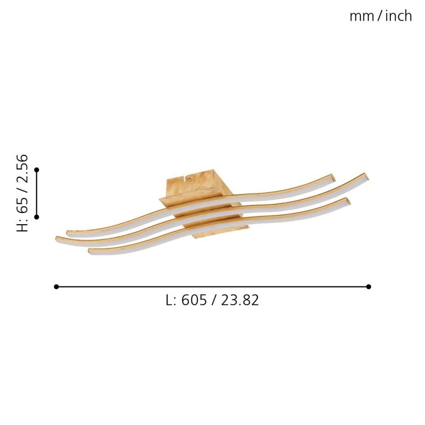 Eglo 97743 - LED Surface-Mounted Ceiling Light MIRAFLORES 3x LED / 8.6 W / 230 V