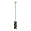 Eglo 97766 - PINTO NERO 1 Cable‑hung Pendant Light, 1xE27/60W/230V