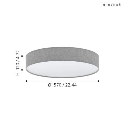 Eglo - LED Dimmable ceiling light LED/40W/230V + remote control