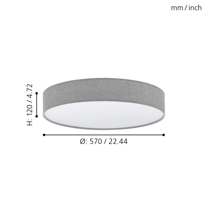 Eglo - LED Dimmable ceiling light LED/40W/230V + remote control