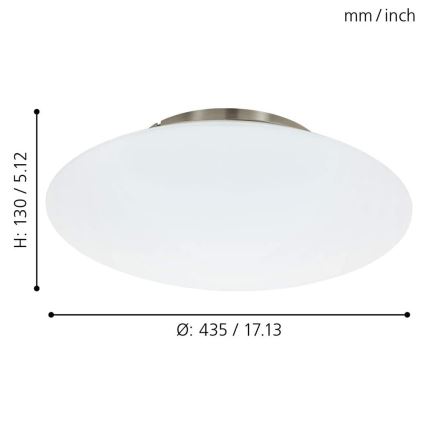 Eglo 97811 - RGB LED Dimmable Ceiling Light FRATTINA-C 1xLED/27W/230V