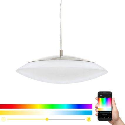 Eglo 97812 - LED RGB Dimmable Cable-Suspended Pendant FRATTINA-C LED/27W/230V