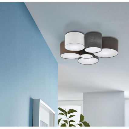 Eglo - Ceiling light 6xE27/40W/230V
