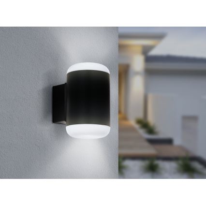 Eglo 97844 - Outdoor wall light MERLITO 1xE27/10W/230V IP44 black