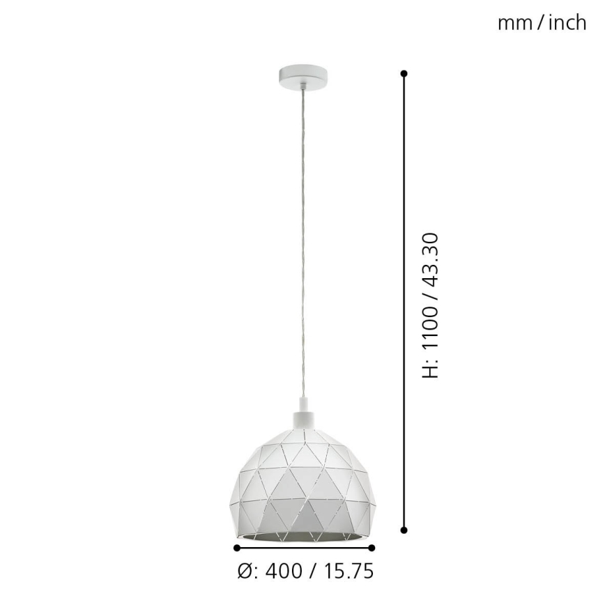 Eglo - Chandelier on a string 1xE27/60W/230V