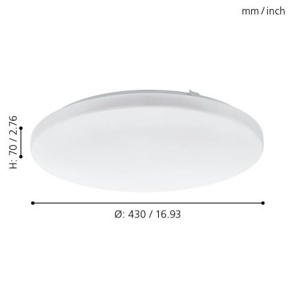 Eglo - LED Ceiling light LED/33,5W/230V