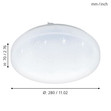 Eglo - LED Ceiling light LED/11,5W/230V