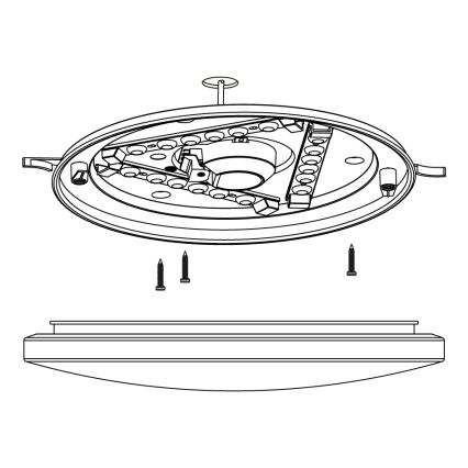 Eglo - LED Ceiling light LED/11,5W/230V