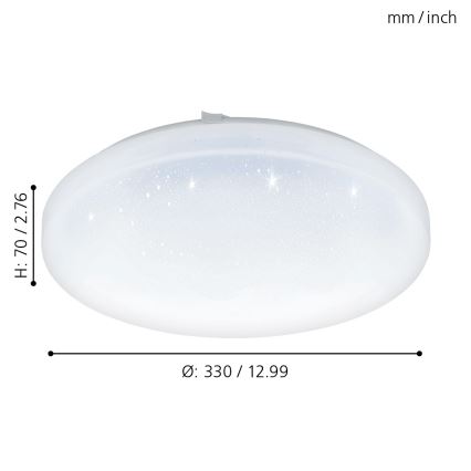 Eglo - LED Ceiling light LED/17,3W/230V