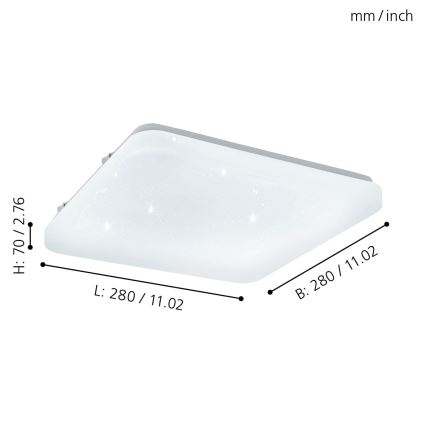 Eglo - LED Ceiling light LED/11,5W/230V