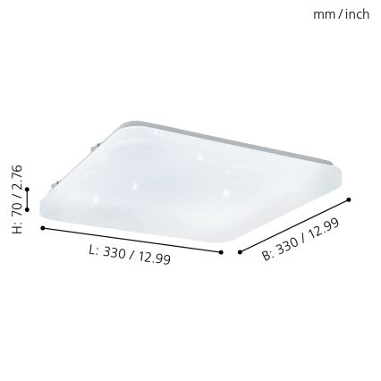 Eglo - LED Ceiling light LED/17,3W/230V