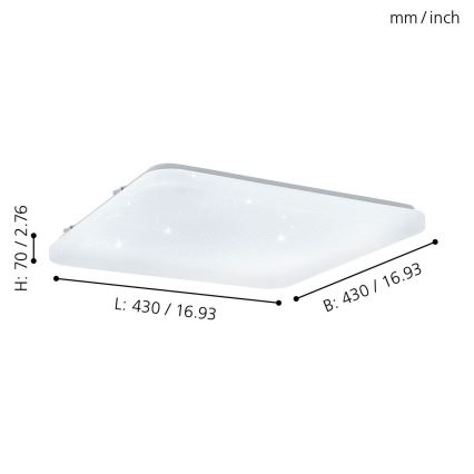 Eglo - LED Ceiling light LED/33,5W/230V