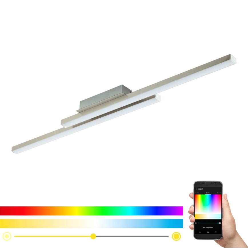 Eglo - FRAIOLI-Z LED RGBW Dimmable Flush-Mount Ceiling Light LED/34W/230V 2700-6500K + Remote Control