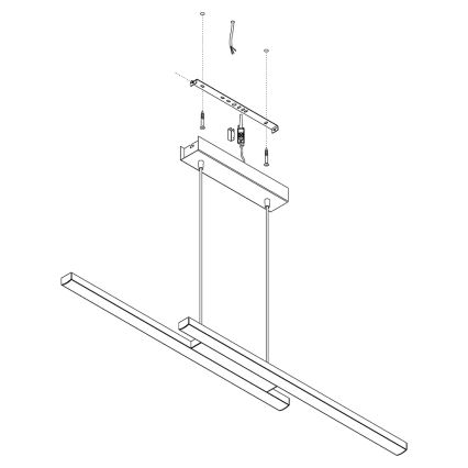 Eglo - LED RGB Dimmable Pendant Light on Cable FRAIOLI-C LED/34W/230V